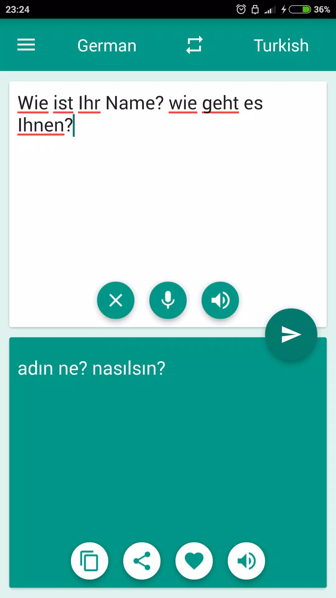 German-Turkish Translator screenshot