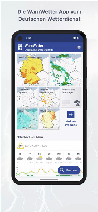 WarnWetter screenshot