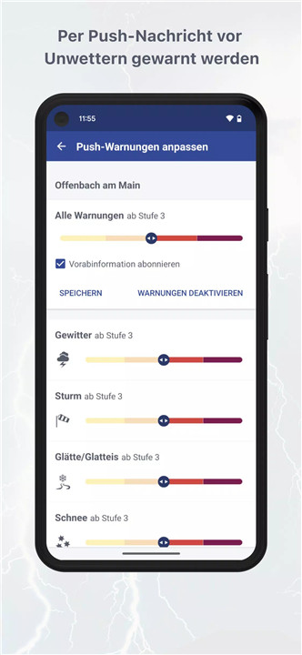 WarnWetter screenshot