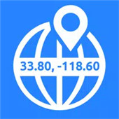 GPS Coordinates Locator Map logo