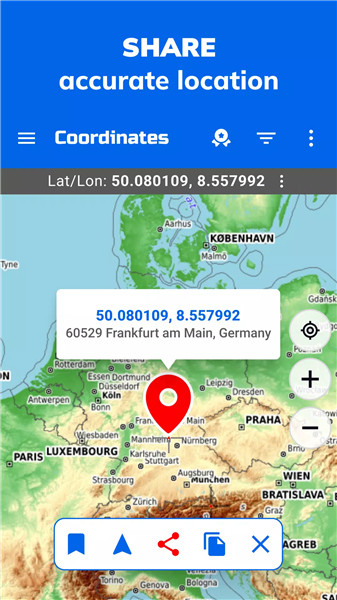 GPS Coordinates Locator Map screenshot