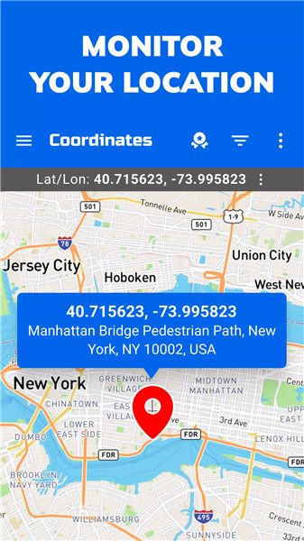 GPS Coordinates Locator Map screenshot