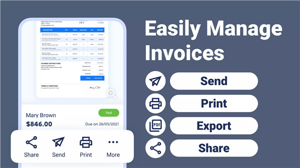 Smart invoice maker & invoices screenshot