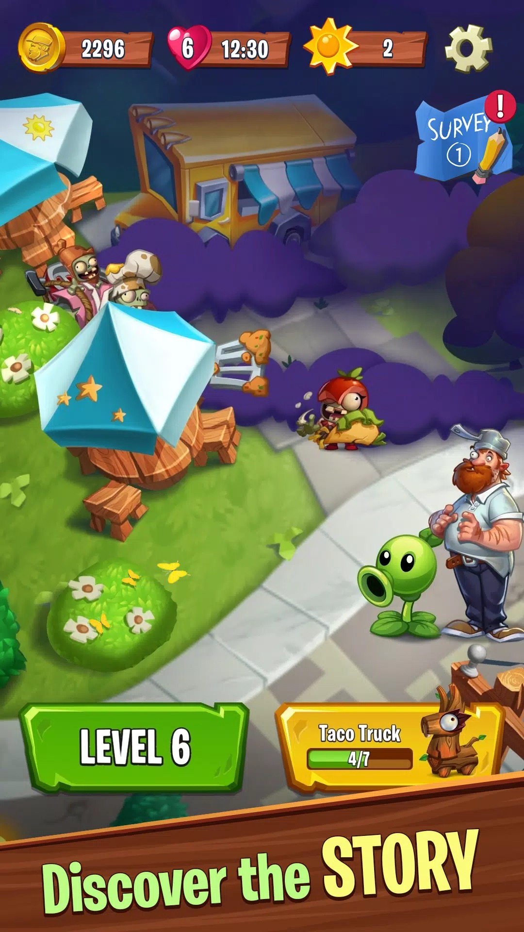 Plants vs. Zombies Match screenshot