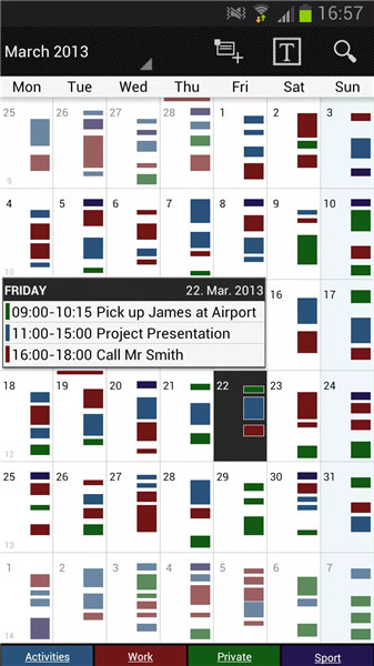 Business Calendar screenshot