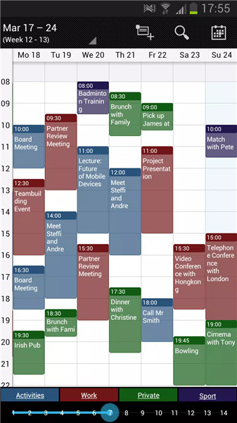 Business Calendar screenshot