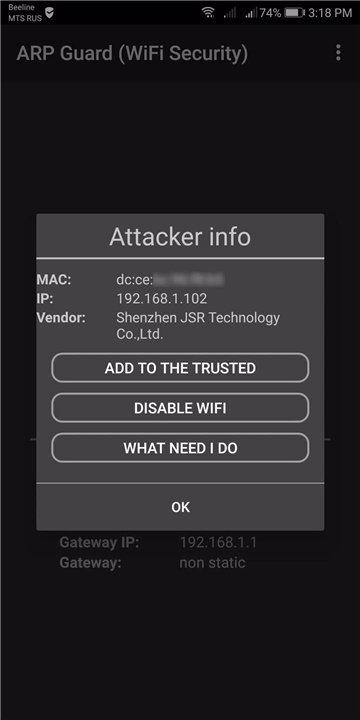 ARP Guard (WiFi Security) screenshot