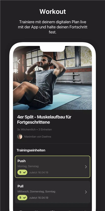 SPORTSCLUB Fitness App screenshot