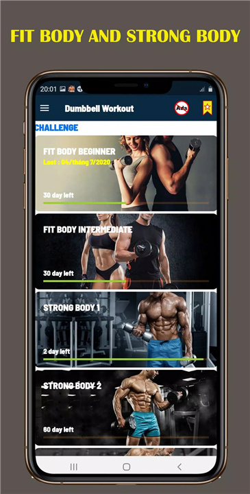 Dumbbell Home - Gym Workout screenshot