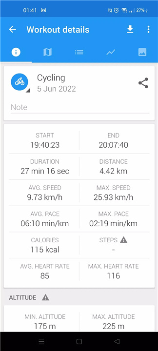 Caynax - Running & Cycling GPS screenshot