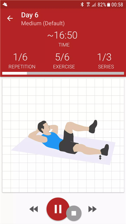 Abs workout A6W screenshot