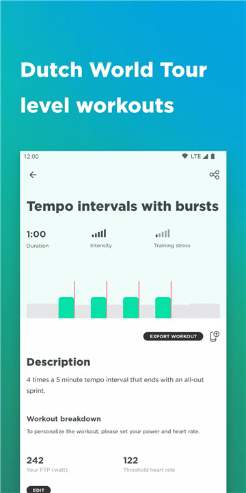 JOIN Cycling Training Plan screenshot