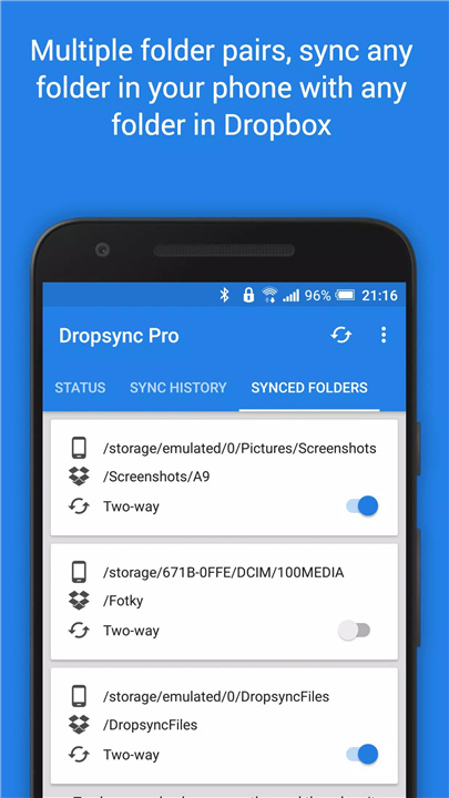 Dropsync: Autosync for Dropbox screenshot