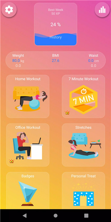 Home Workouts - EasyFit screenshot