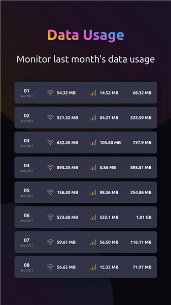 WiFi Manager & Data Monitor screenshot