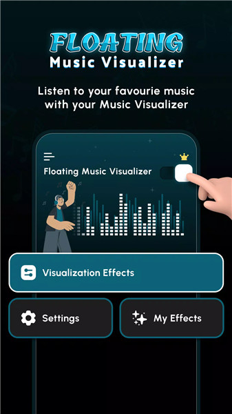 Floating Music Visualizer screenshot