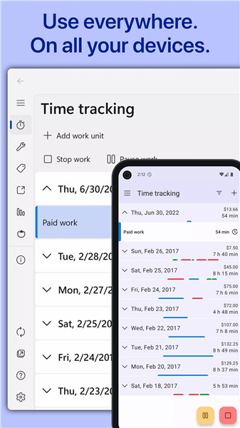 WorkingHours - Time Tracking screenshot