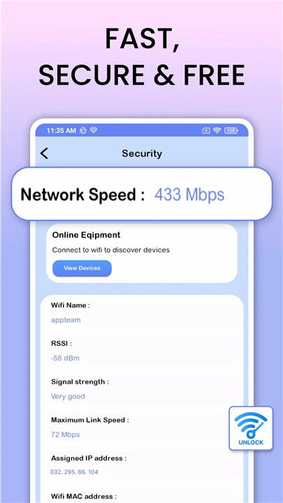 WIFI Unlock : Wi-Fi Connection screenshot