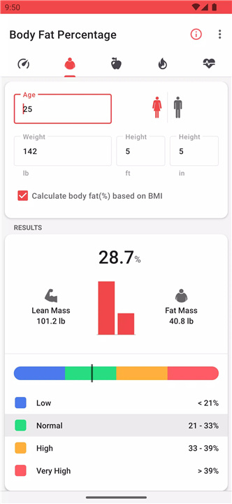 BMI Calculator screenshot