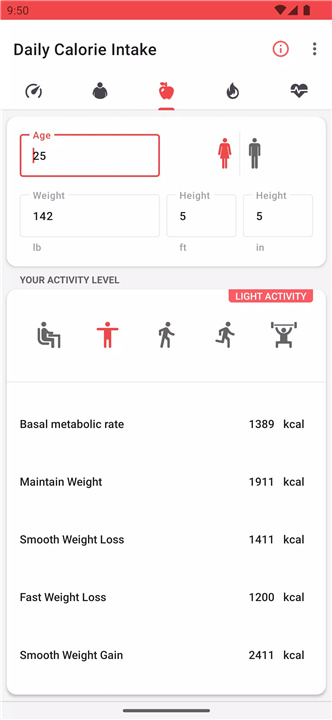 BMI Calculator screenshot