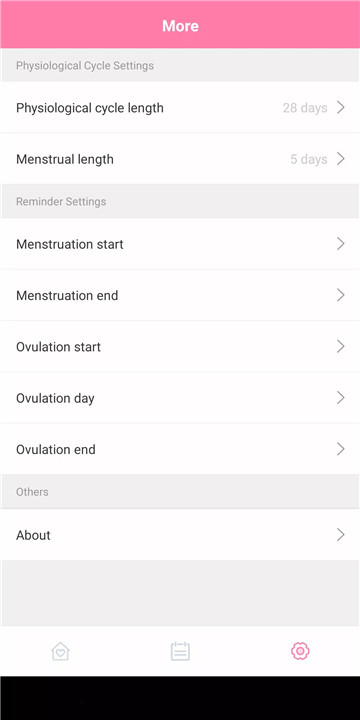 Period tracker - menstruation screenshot