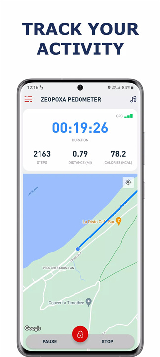 Pedometer app: Step Counter screenshot