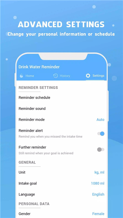 Water Reminder - Remind Drink screenshot