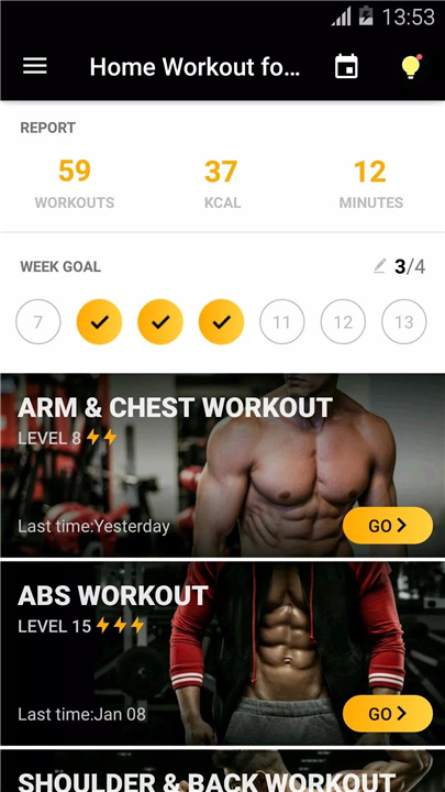 Home Workout for Men screenshot