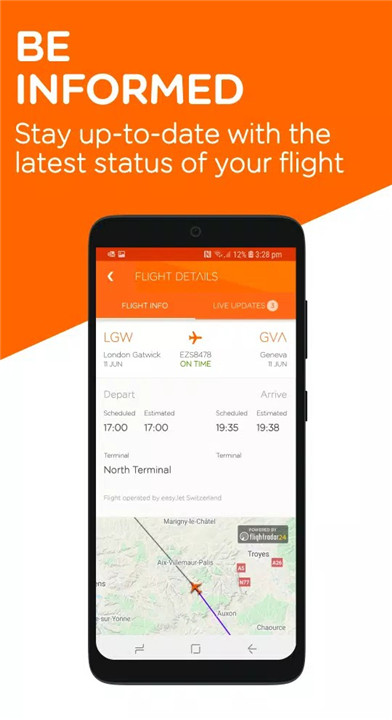 easyJet screenshot