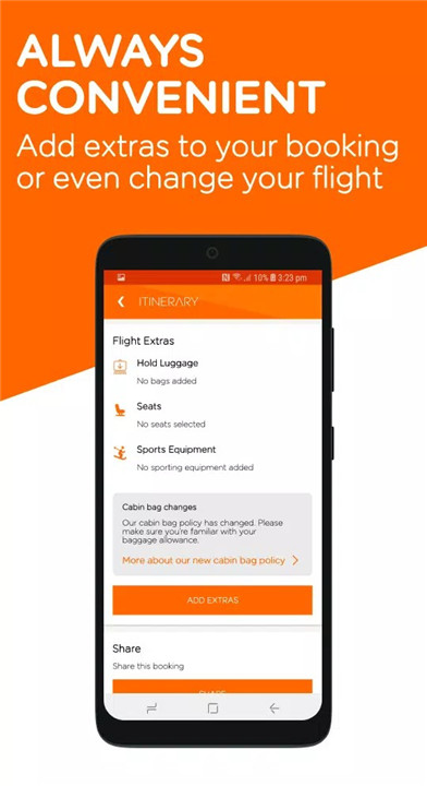 easyJet screenshot