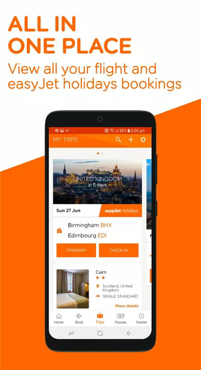 easyJet screenshot