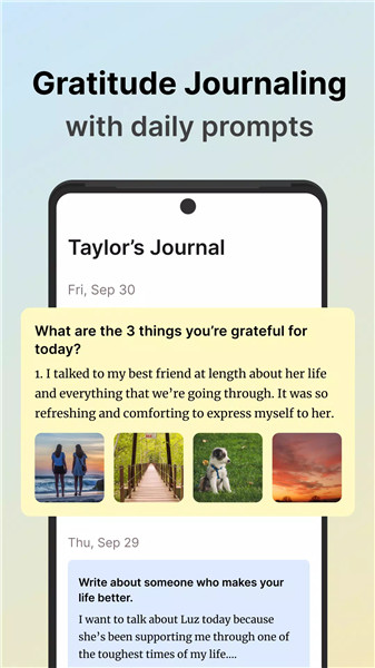 Gratitude: Self-Care Journal screenshot