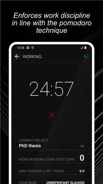 Productivity Challenge Timer screenshot