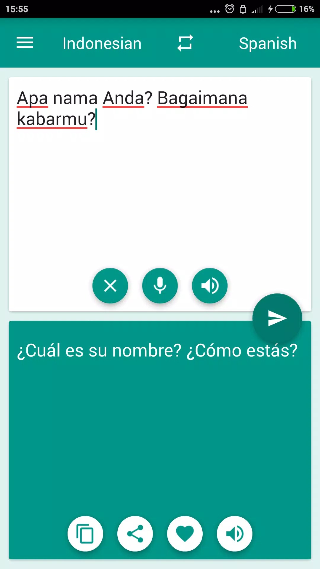 Indonesian-Spanish Translator screenshot