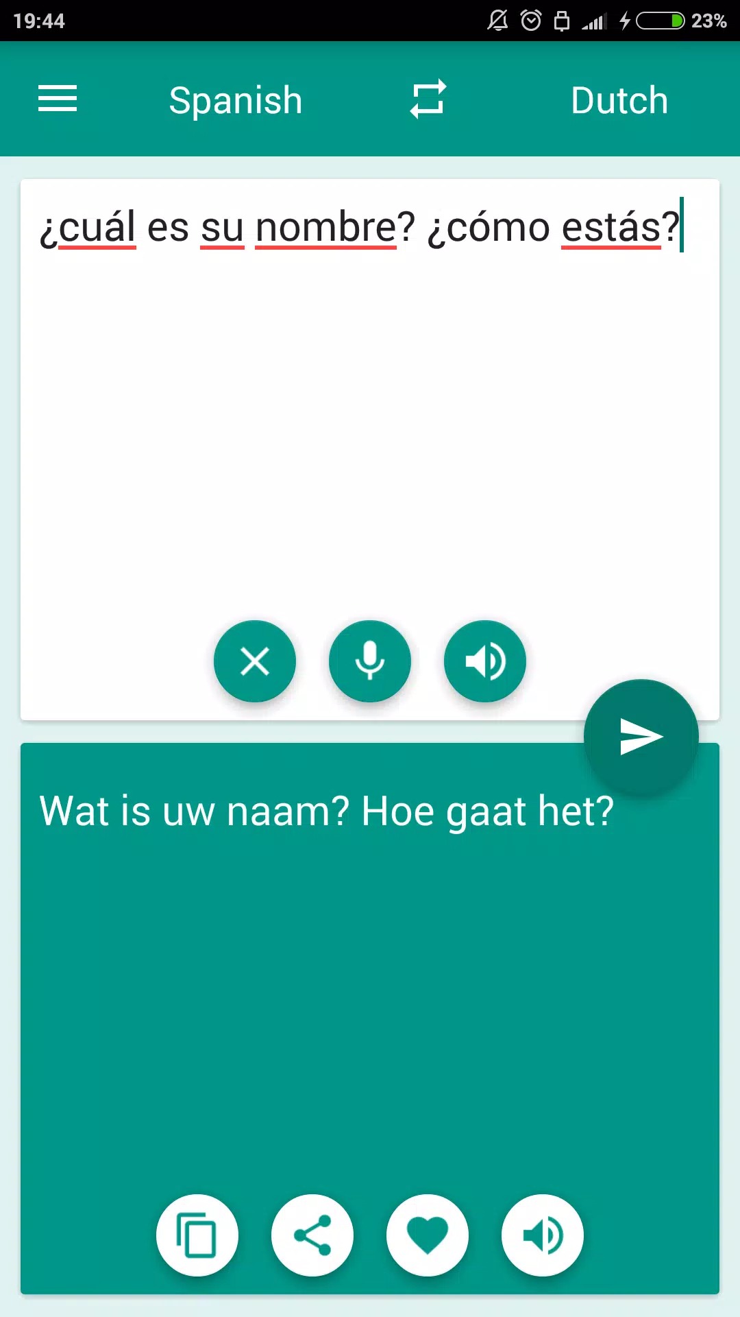 Dutch-Spanish Translator screenshot