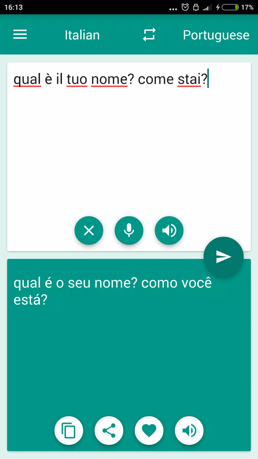 Italian-Portuguese Translator screenshot