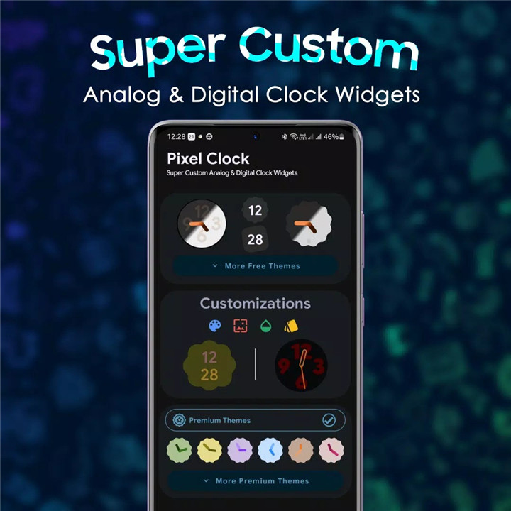 Pixel Clock Widgets & Themes screenshot