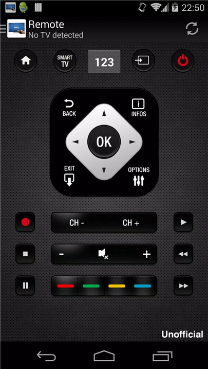 Remote for Panasonic TV screenshot