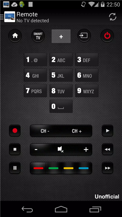 Remote for Panasonic TV screenshot