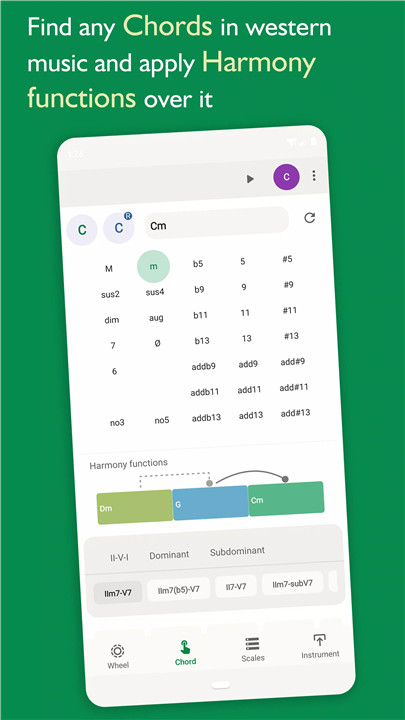 Scale, Chord Progressions screenshot