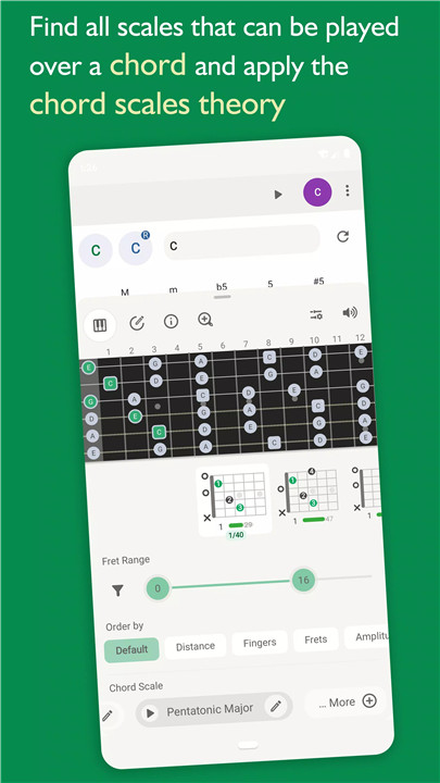 Scale, Chord Progressions screenshot