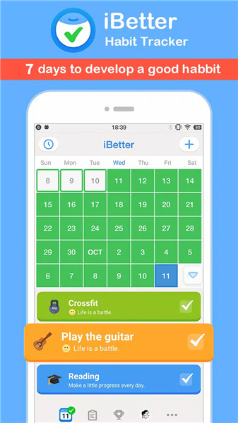 iBetter · Habit Tracker screenshot