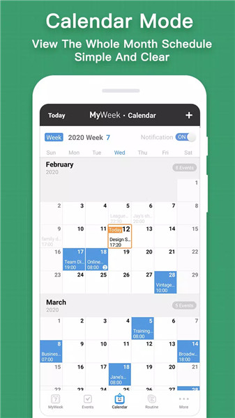 MyWeek - Weekly Schedule Plann screenshot