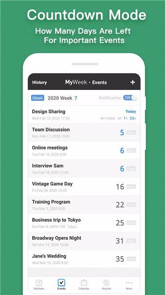 MyWeek - Weekly Schedule Plann screenshot