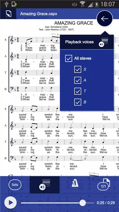 capella score reader screenshot