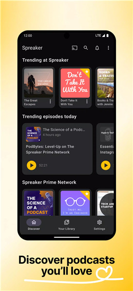 Spreaker Podcasts screenshot