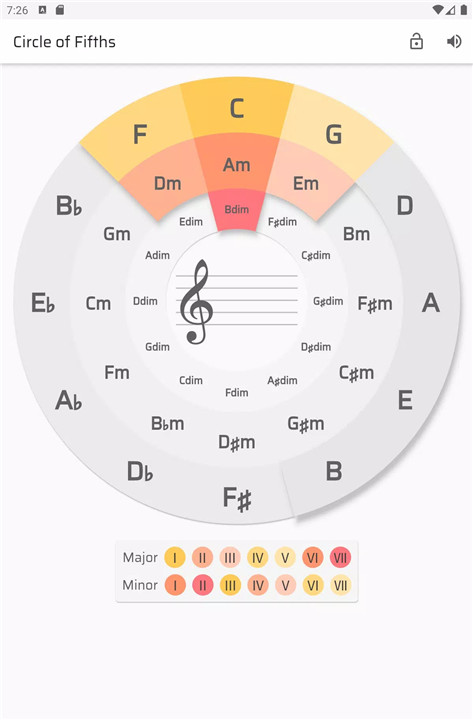 Circle of Fifths screenshot