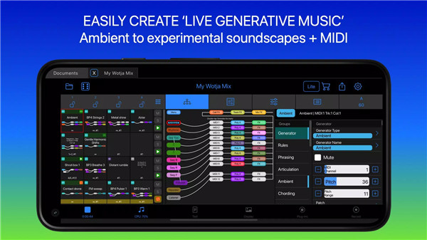 Wotja: Live Generative Music screenshot