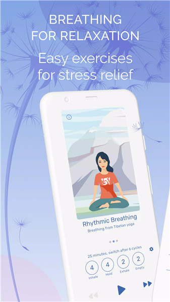 Rhythmic Breathing. Meditation screenshot