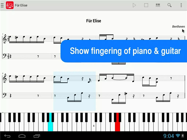 MIDI Score screenshot